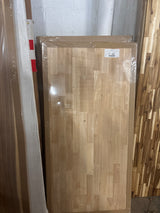 4 ft. L x 25 in. D Unfinished Hevea Solid Wood Butcher Block Countertop With Square Edge