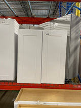 Shaker 27 in. W x 12 in. D x 30 in. H Assembled Wall Kitchen Cabinet in Satin White