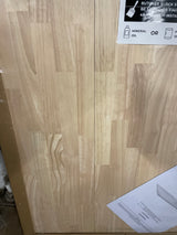 4 ft. L x 25 in. D Unfinished Hevea Solid Wood Butcher Block Countertop With Square Edge