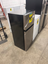 4.5 cu. ft. 2-Door Mini Refrigerator in Platinum Steel with Freezer