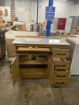 Cherrydale 42 in. W x 22 in. D x 34.50 in. H Bath Vanity in Almond Latte with White Cultured Marble Top