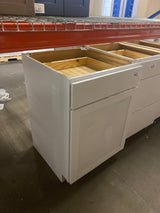 Westfield Feather White Shaker Stock Assembled Base Kitchen Cabinet (24 in. W x 23.75 in. D x 35 in. H)