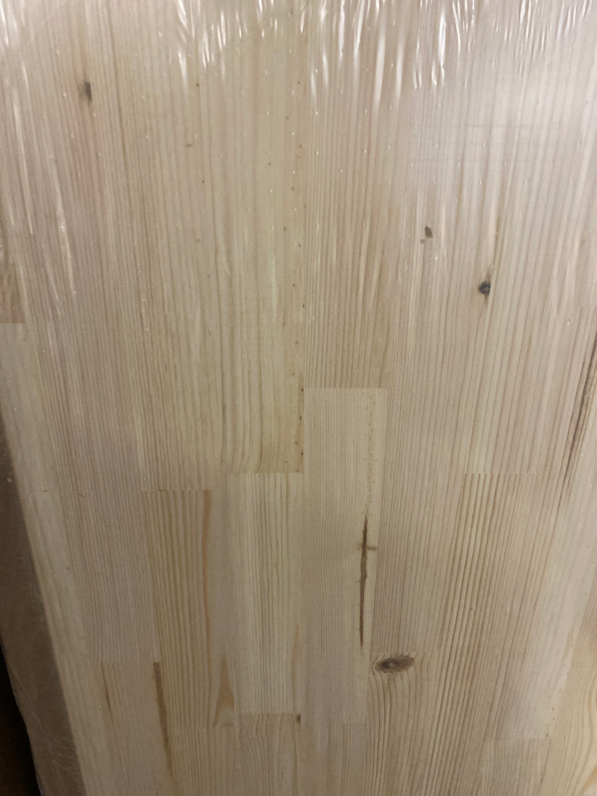 6 ft. L x 39 in. D Unfinished Birch Solid Wood Butcher Block Island Countertop With Eased Edge