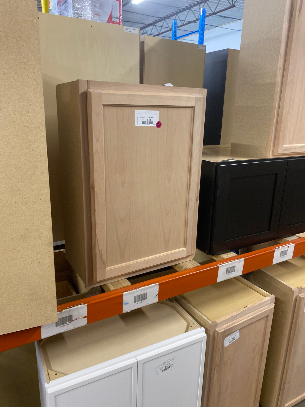 Recessed Panel 21 in. W x 12 in. D x 30 in. H Assembled Wall Kitchen Cabinet in Unfinished