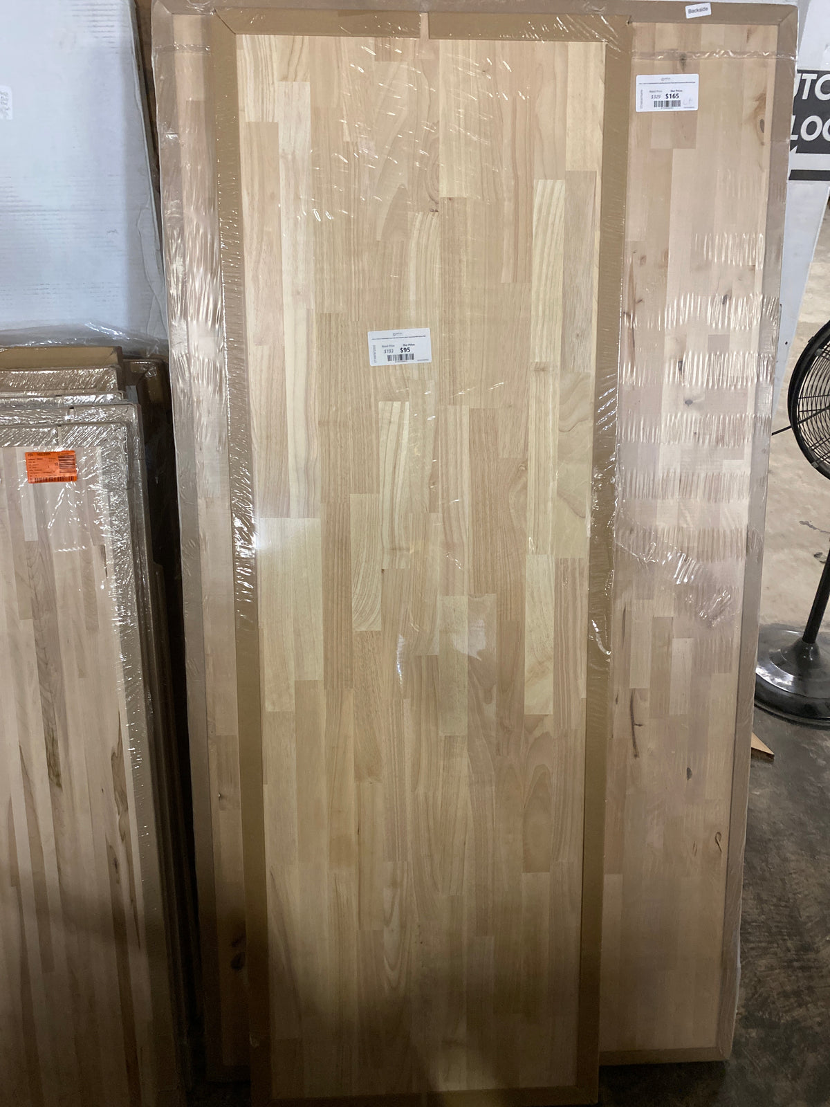 6 ft. L x 25 in. D Unfinished Hevea Solid Wood Butcher Block Countertop With Square Edge