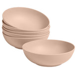 Taryn Melamine Dinner Bowls in Matte Aged Clay (Set of 6)