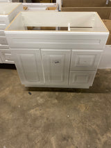 Glensford 36 in. W x 21.65 in. D x 34.21 in. H Bath Vanity Cabinet Only in White