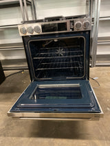 Samsung 6.0 cu. ft. Bespoke Smart Slide-In Gas Range with Illuminated Precision Knobs, No Preheat Air Fry Max and True Convection (missing back right burner)