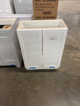 Penlee 25 in. Single Sink White Bath Vanity with White Cultured Marble Top (Assembled)
