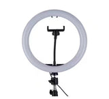 67.5 in. Black Contemporary 3CCT Integrated LED Selfie Ring Light Tripod with Adjustable Height and Smart Phone Holder