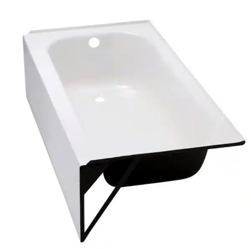 Maui 60 in. x 30 in. Soaking Bathtub with Left Drain in White