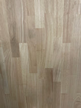 6 ft. L x 39 in. D Unfinished Hevea Butcher Block Island Countertop in With Standard Edge
