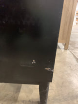 Sylvie 24 in. Single Sink Fluted Black Bath Vanity with Carrara Venato Engineered Stone Top (Assembled)