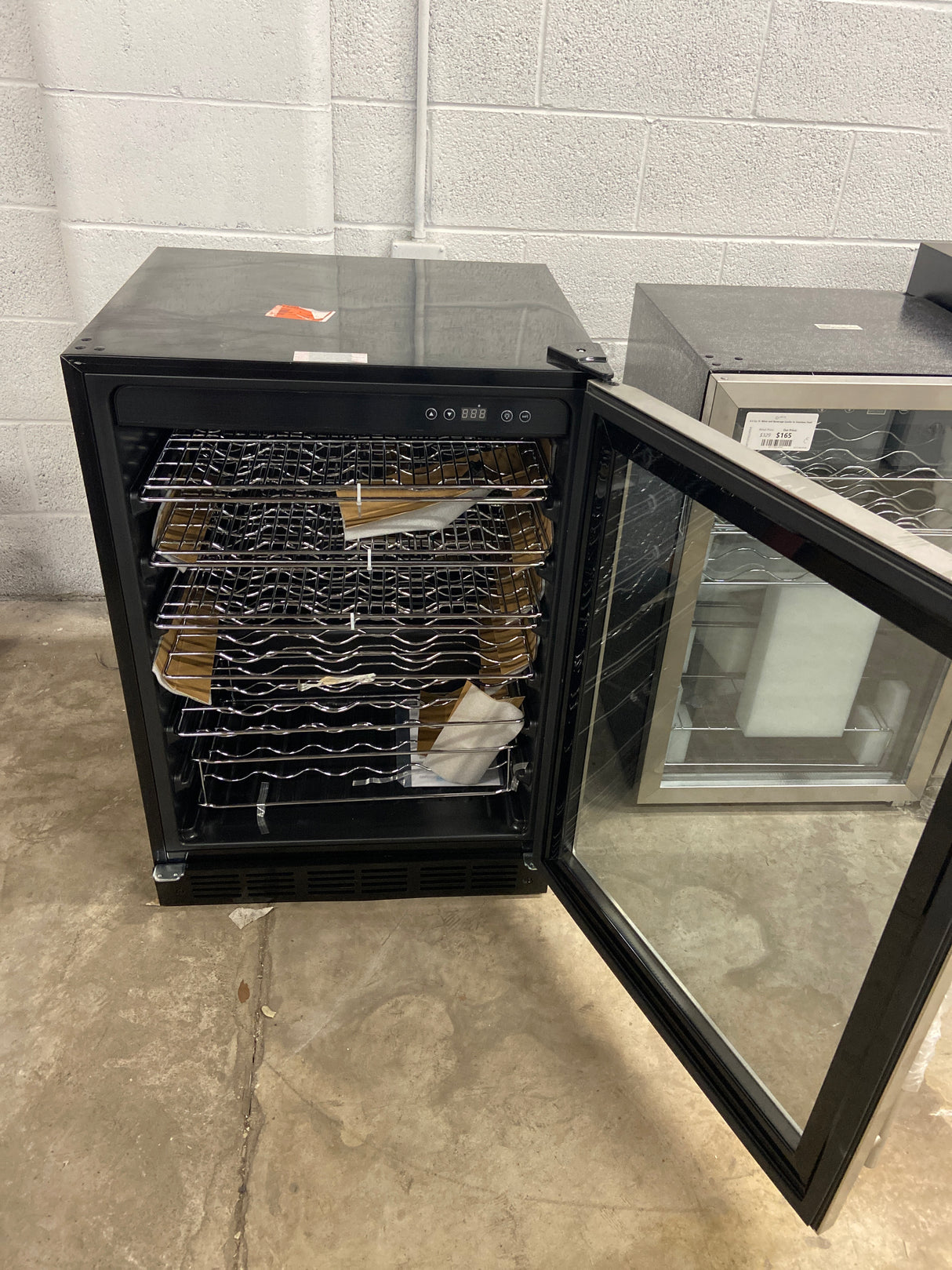 23.4 in. 50 Bottle, 154 Can, Wine and Beverage Cooler with Stainless Steel Door