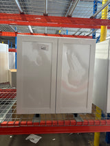 Courtland Shaker Assembled 30 in. x 30 in. x 12 in. Stock Wall Kitchen Cabinet in Polar White Finish