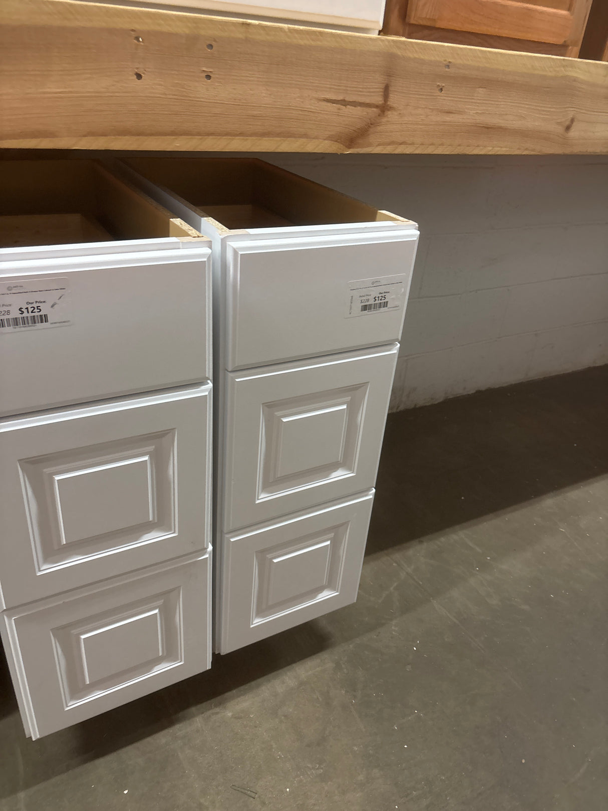 Hampton 12 in. W x 21 in. D x 34.5 in. H Assembled Bath 3-Drawer Base Cabinet in Satin White