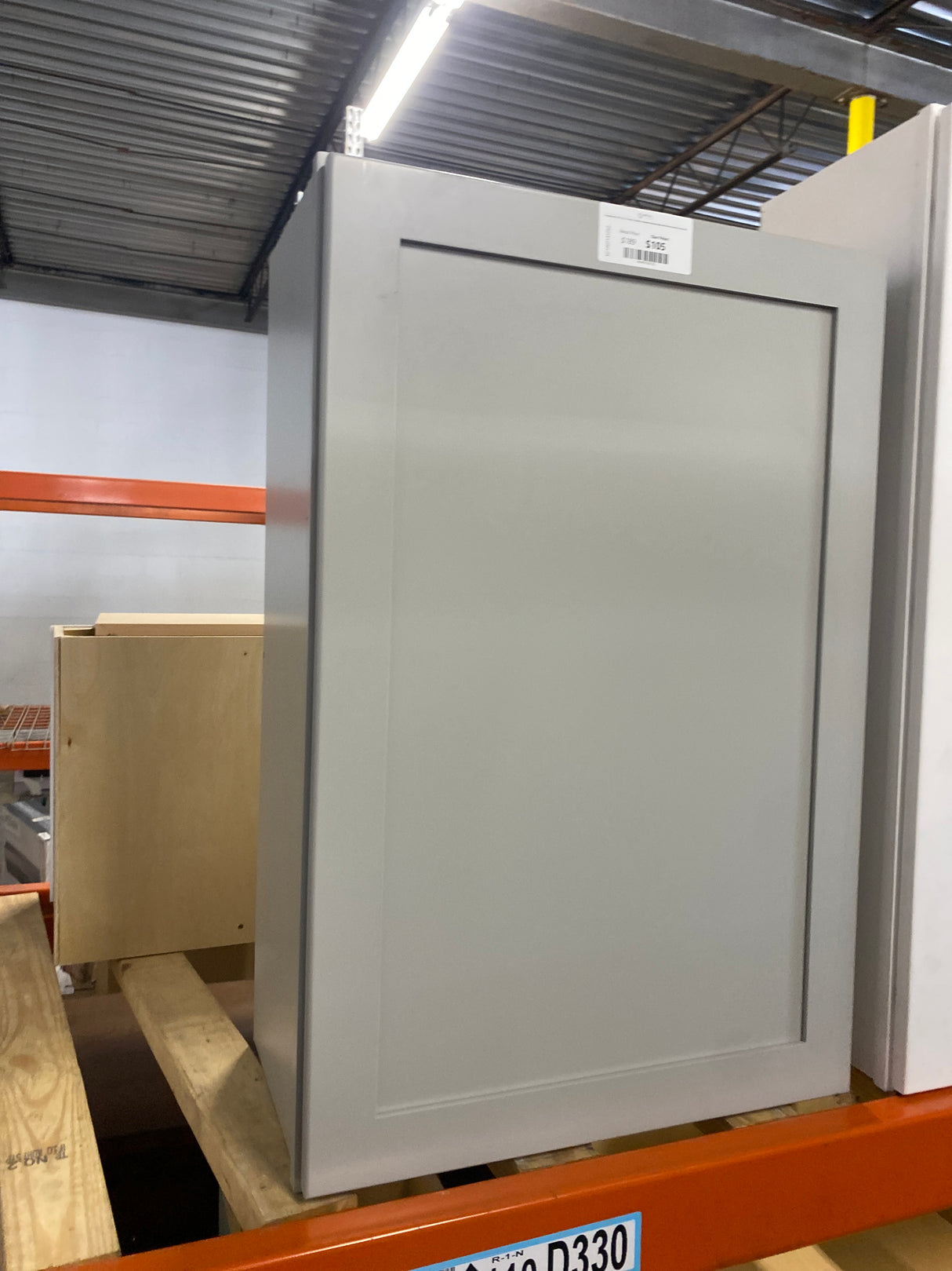 Avondale 24 in. W x 12 in. D x 36 in. H Ready to Assemble Plywood Shaker Wall Kitchen Cabinet in Dove Gray