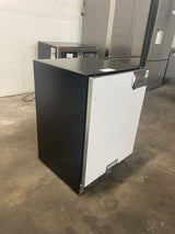 24.43in. Beverage Fridge Refrigerator 150 QT Indoor/Outdoor Undercounter or Freestanding with Metal Plate Body Sliver