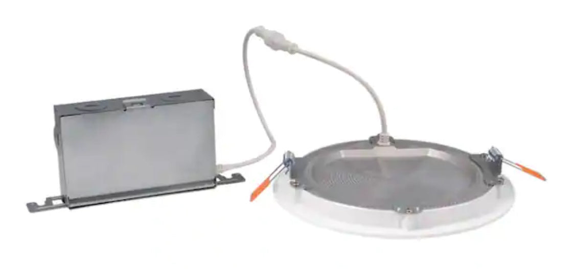 HLBSL Series 6 in. Adjustable CCT Canless IC Rated Dimmable Indoor, Outdoor Integrated LED Recessed Light Kit