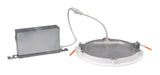 HLBSL Series 6 in. Adjustable CCT Canless IC Rated Dimmable Indoor, Outdoor Integrated LED Recessed Light Kit