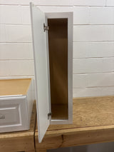 Hampton Satin White Raised Panel Stock Assembled Base Kitchen Cabinet (9 in. x 34.5 in. x 24 in.)