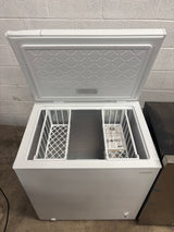 7.0 cu. ft. Manual Defrost Chest Freezer with LED Light in White Garage Ready
