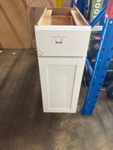 Westfield Feather White Shaker Stock Assembled Base Kitchen Cabinet (12 in. W x 23.75 in. D x 35 in. H)