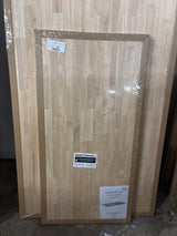 4 ft. L x 25 in. D Unfinished Hevea Solid Wood Butcher Block Countertop With Square Edge
