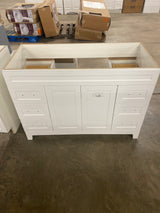 Thornbriar 48 in. W x 22 in. D x 34 in. H Bath Vanity Cabinet without Top in Polar White