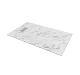 36 in. W x 60 in. L x 1.125 in. H Alcove Solid Composite Stone Shower Pan Base with L/R Drain in Graphite Sand