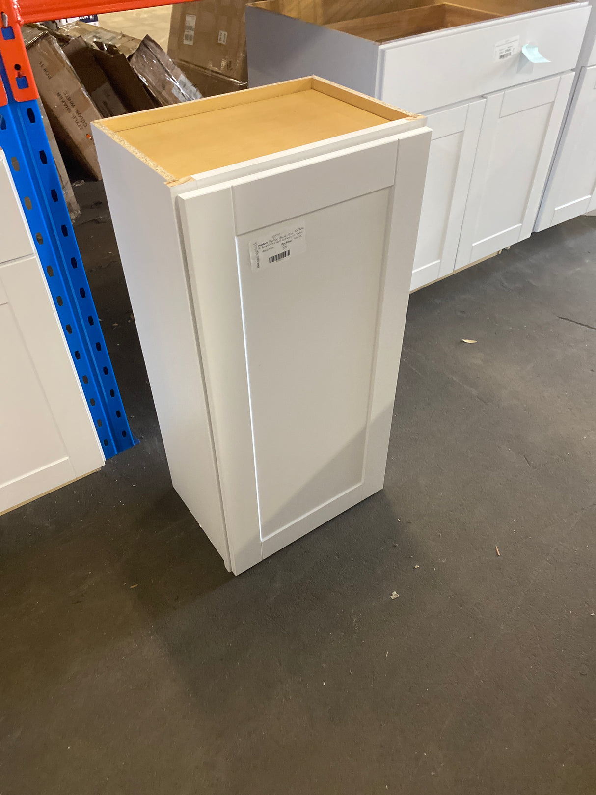 Shaker Satin White Stock Assembled Wall Kitchen Cabinet (18 in. x 36 in. x 12 in.)