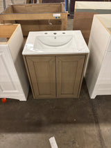 Chianti 23.63 in. W x 18.1 in. D x 27.5 in. H Single Bath Vanity Cabinet With Top in Walnut Whisper