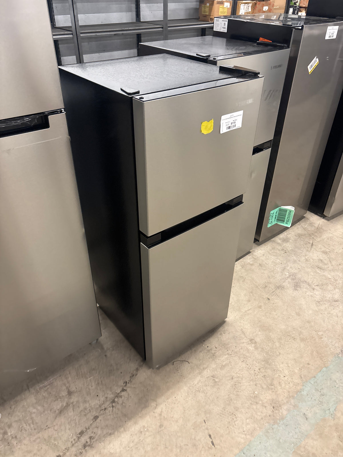 4.5 cu. ft. 2-Door Mini Refrigerator in Platinum Steel with Freezer