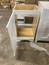 19 in. W x 18 in. D x 34 in. H Single Sink Freestanding Bath Vanity in White (No Top)