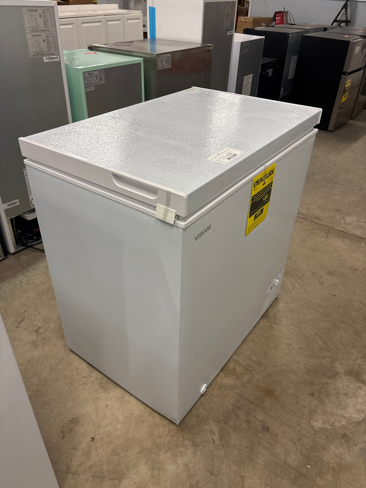 7.0 cu. ft. Manual Defrost Chest Freezer with LED Light in White Garage Ready