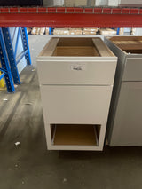 Westfield 18 in. W x 23.75 in. D x 35 in. H Shaker Stock Drawer Base Kitchen Cabinet in Feather White