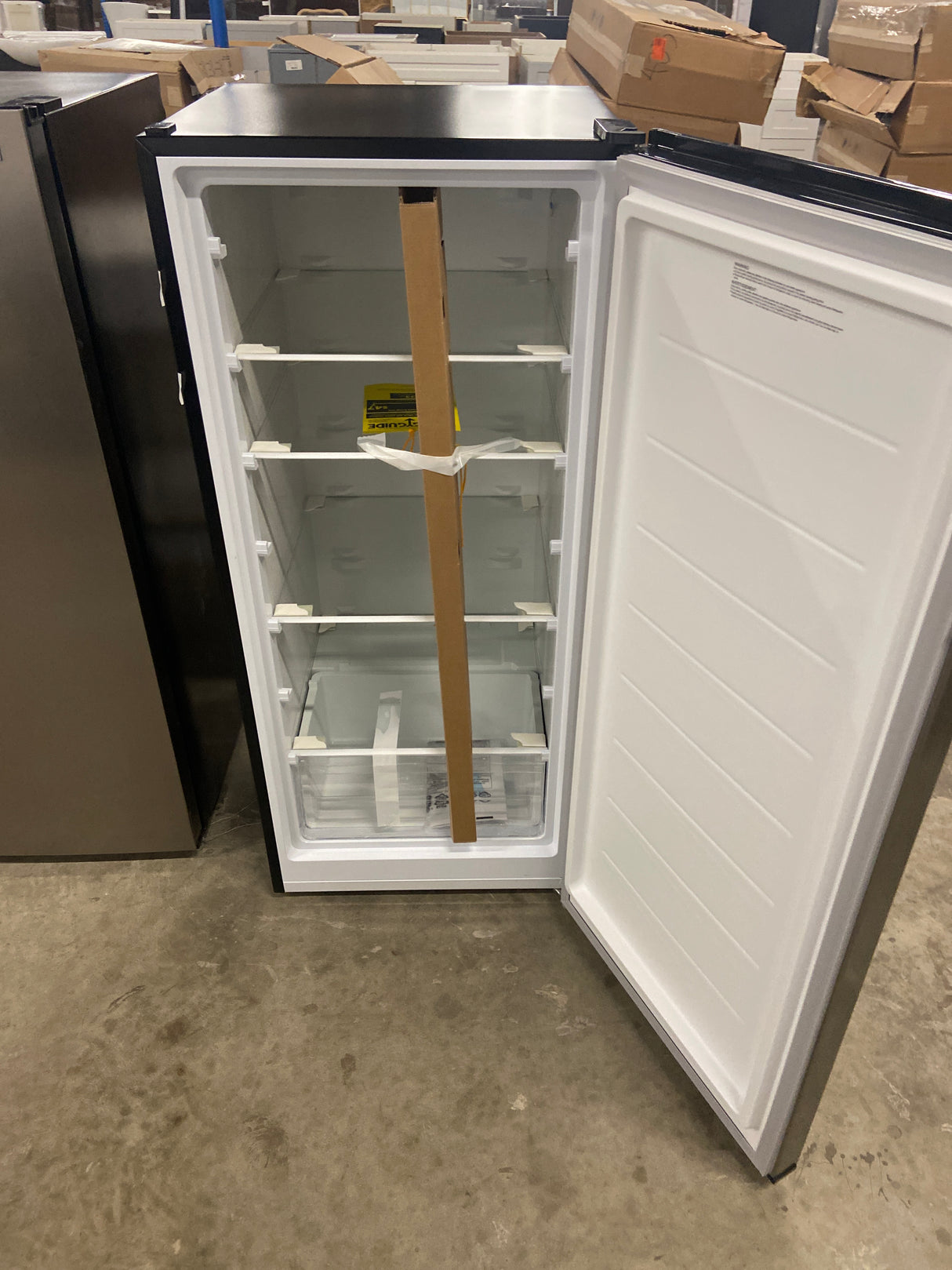 7.1 cu. ft. Manual Defrost Convertible Upright Freezer in Stainless Steel Look