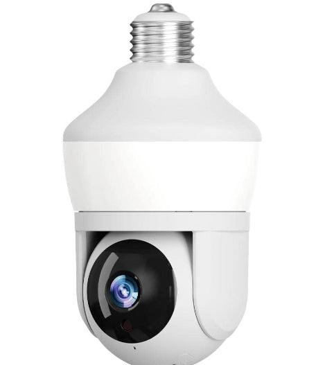 Motion Detecting 360-Degree Indoor/Outdoor Wi-Fi Home Security Camera with Light