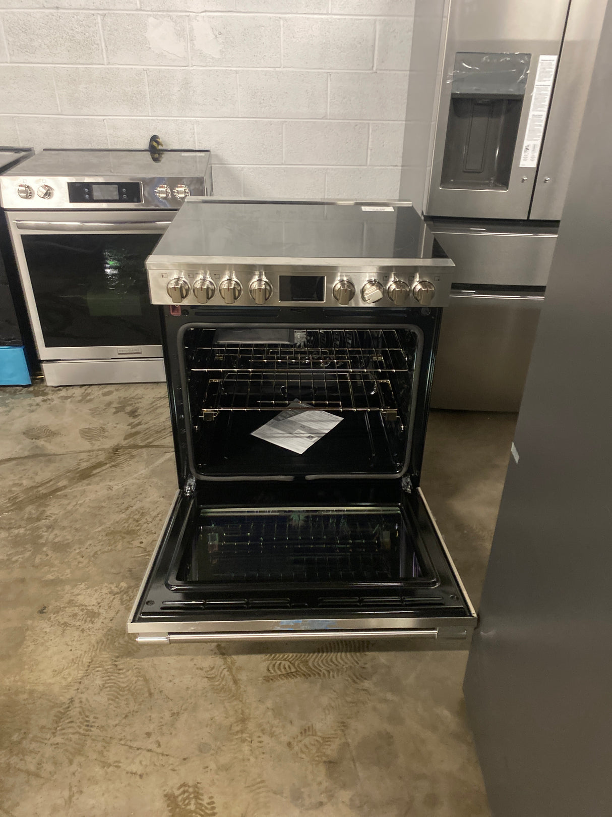 Professional 30 in. 5 Element Slide-In Electric Range in Stainless Steel with Air Fry and Total Convection