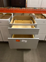 Westfield 24 in. W x 23.75 in. D x 35 in. H Shaker Stock Drawer Base Kitchen Cabinet in Dusk Gray