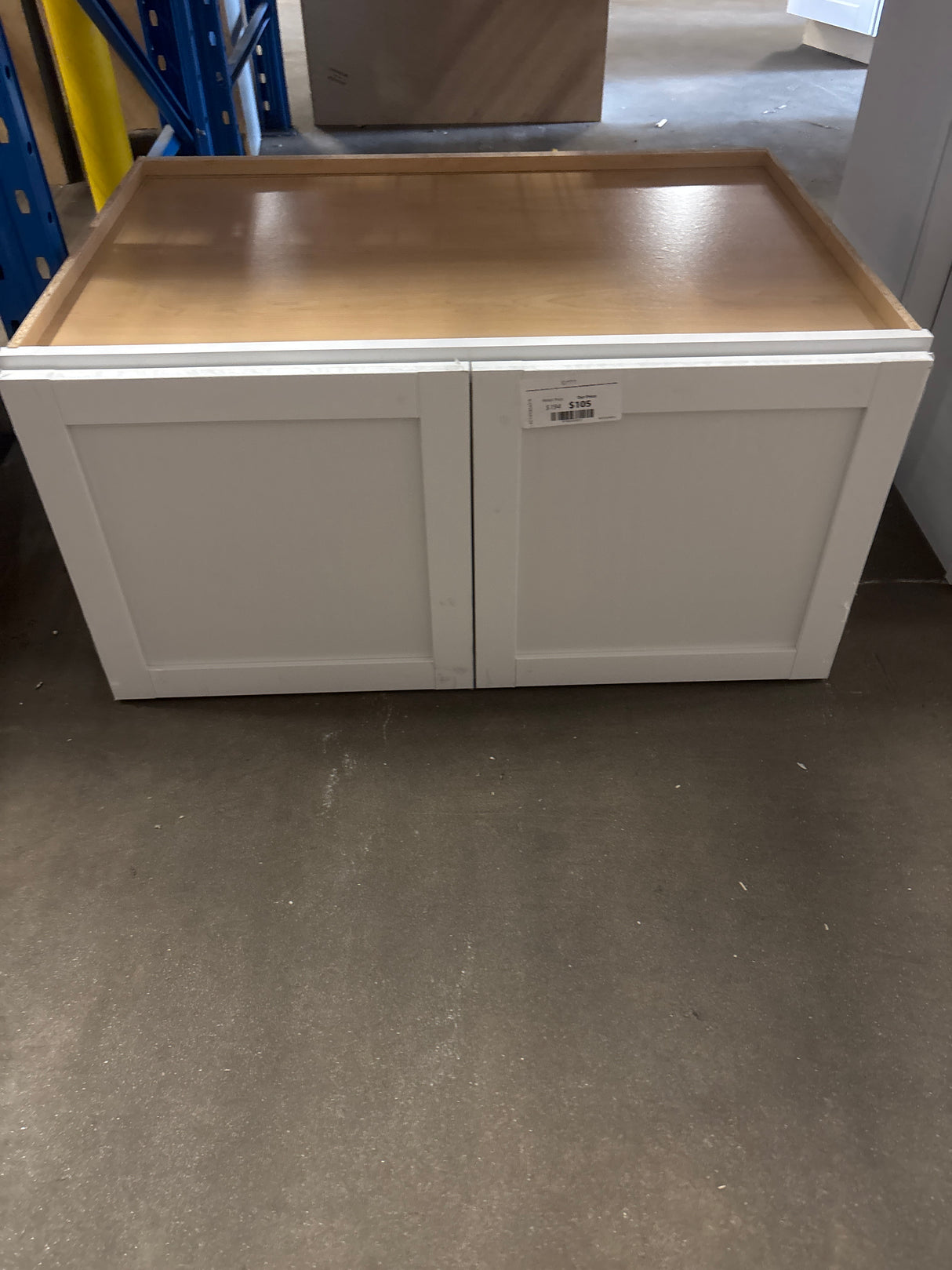 Courtland 36 in. W x 24 in. D x 18 in. H Assembled Shaker Wall Bridge Kitchen Cabinet in Polar White