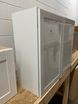 Courtland Shaker 36 in. W x 12 in. D x 30 in. H Assembled Wall Kitchen Cabinet in Polar White