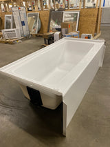 Classic 500 60 in. Left Drain Rectangular Alcove Bathtub in High Gloss White