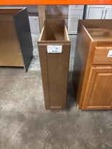 Sinclair 9 in. W x 24 in. D x 34.5 in. H Assembled Full Height Door Base Kitchen Cabinet in Shaker Saddle Oak