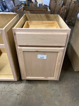 21 in. W x 24 in. D x 34.5 in. H Assembled Base Kitchen Cabinet in Unfinished with Recessed Panel