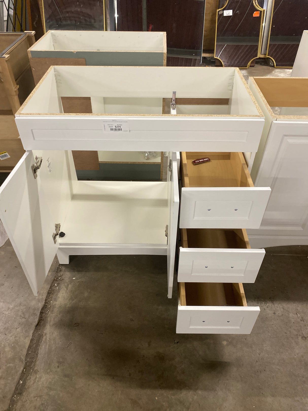 Thornbriar 36.0 in. W x 21.5 in. D x 34.2 in. H Bath Vanity Cabinet without Top in Polar White