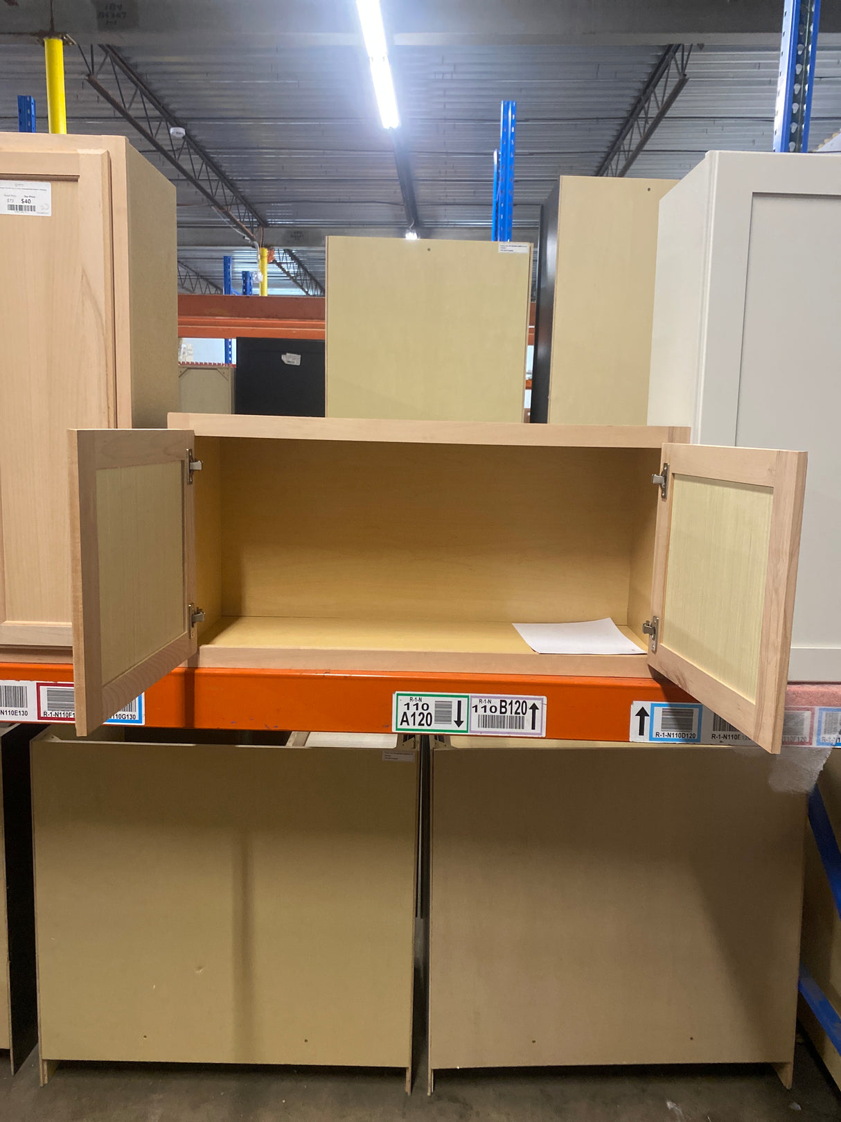 36 in. W x 12 in. D x 18 in. H Assembled Wall Bridge Kitchen Cabinet in Unfinished with Recessed Panel