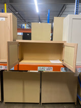 36 in. W x 12 in. D x 18 in. H Assembled Wall Bridge Kitchen Cabinet in Unfinished with Recessed Panel