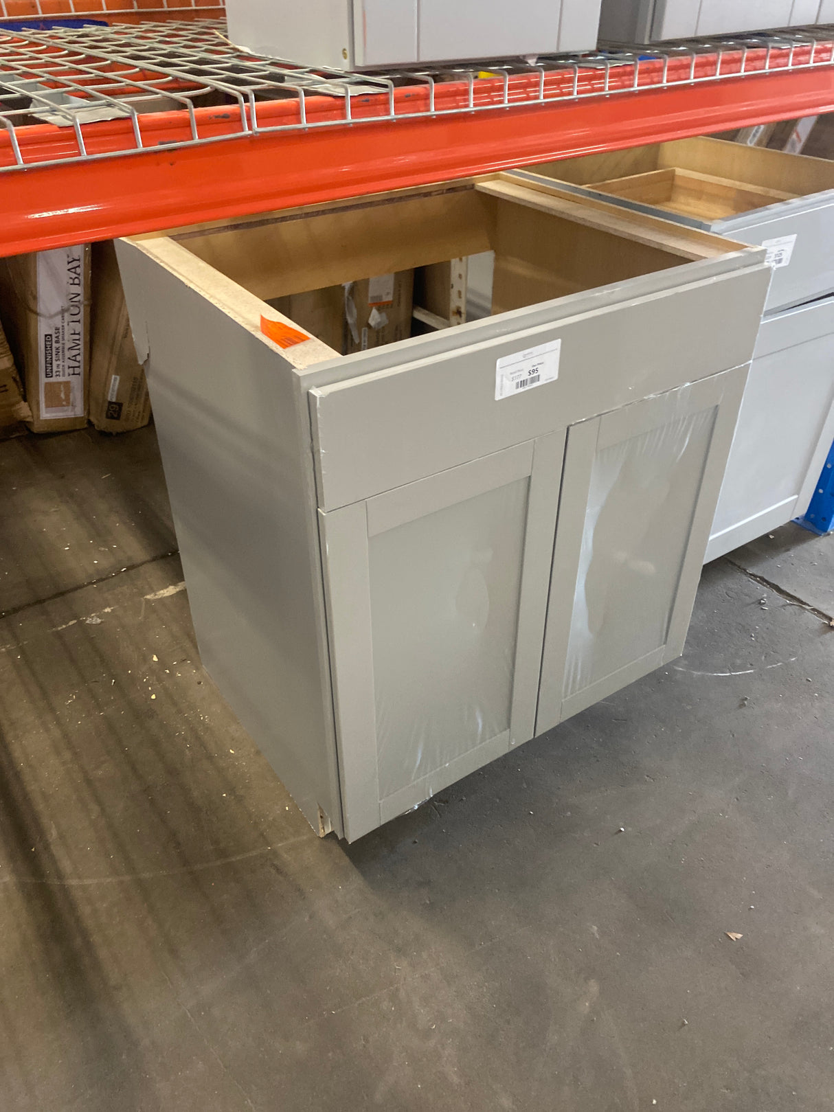 Westfield Dusk Gray Shaker Stock Assembled Sink Base Kitchen Cabinet (30 in. W x 23.75 in. D x 35 in. H)