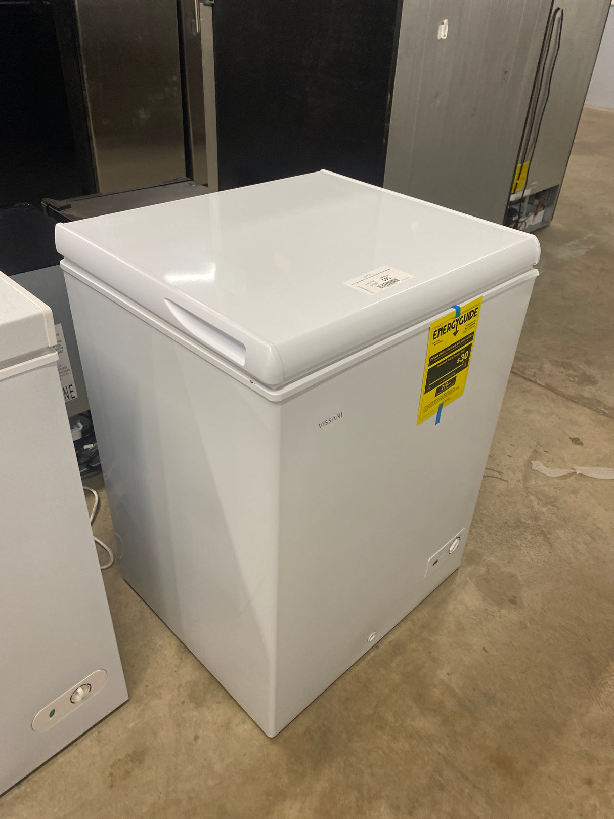 5.0 cu. ft. Manual Defrost Chest Freezer with LED Light in White Garage Ready
